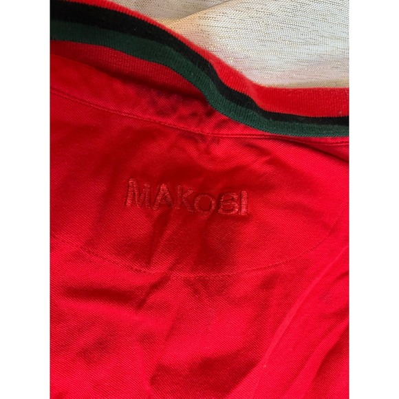 Makobi  red polo shirt size 5x cotton-95% - Picture 12 of 12